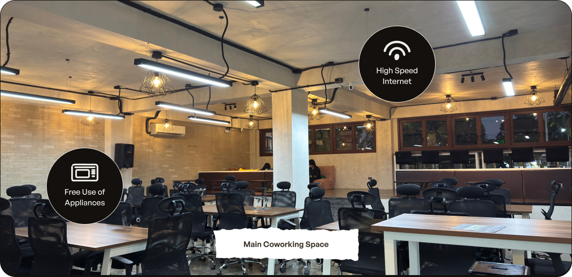 Main coworking space